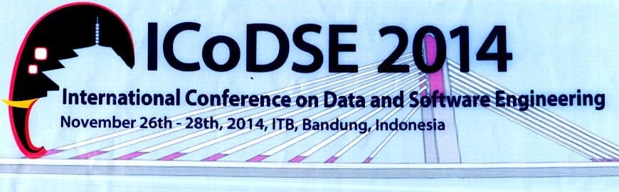 The 2014 First International Conference of Data and Software Engineering (ICoDSE)