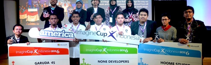 The Hoome Team from the School of Computing Telkom University Becomes Champion of the 2016 Indonesia Imagine Cup