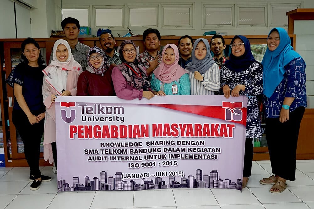 Knowledge Sharing dengan SMA Telkom Bandung dalam Kegiatan Audit Internal untuk Implementasi ISO 9001:2015