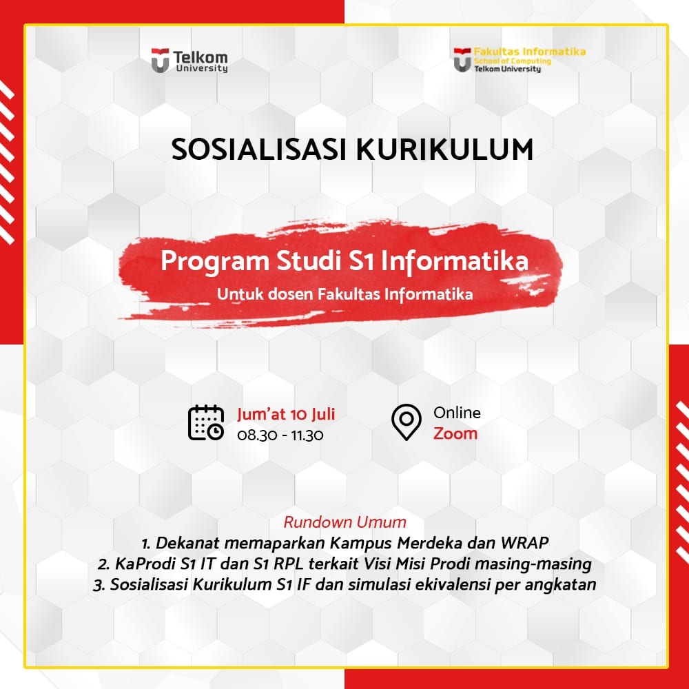 Sosialisasi Kurikulum 2020 Program Studi S1 Informatika