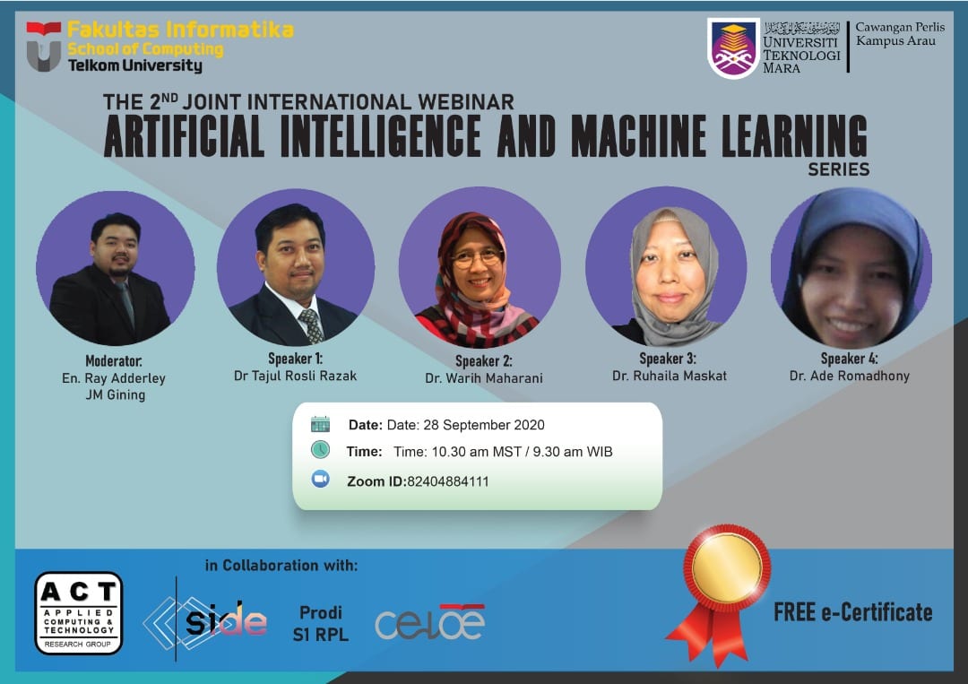 The 2nd Joint International Webinar [Artificial Intelligence and Machine Learning Series]
