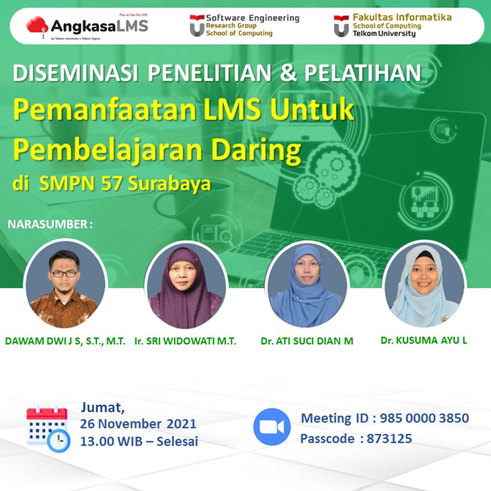 Training on the Use of LMS in Online Learning at SMPN 57 Surabaya