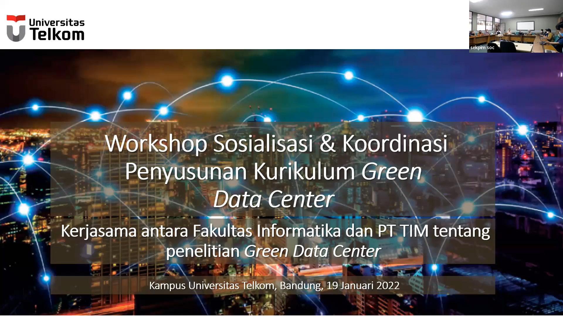 Green Data Center Curriculum Preparation Workshop