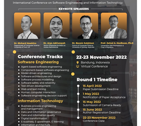 The 1st International Conference on Software Engineering And Information Technology (ICoSEIT) 2022