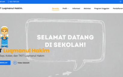 PENGEMBANGAN SITUS WEB SEBAGAI MEDIA INFORMASI  TKIT LUQMANUL HAKIM BANDUNG