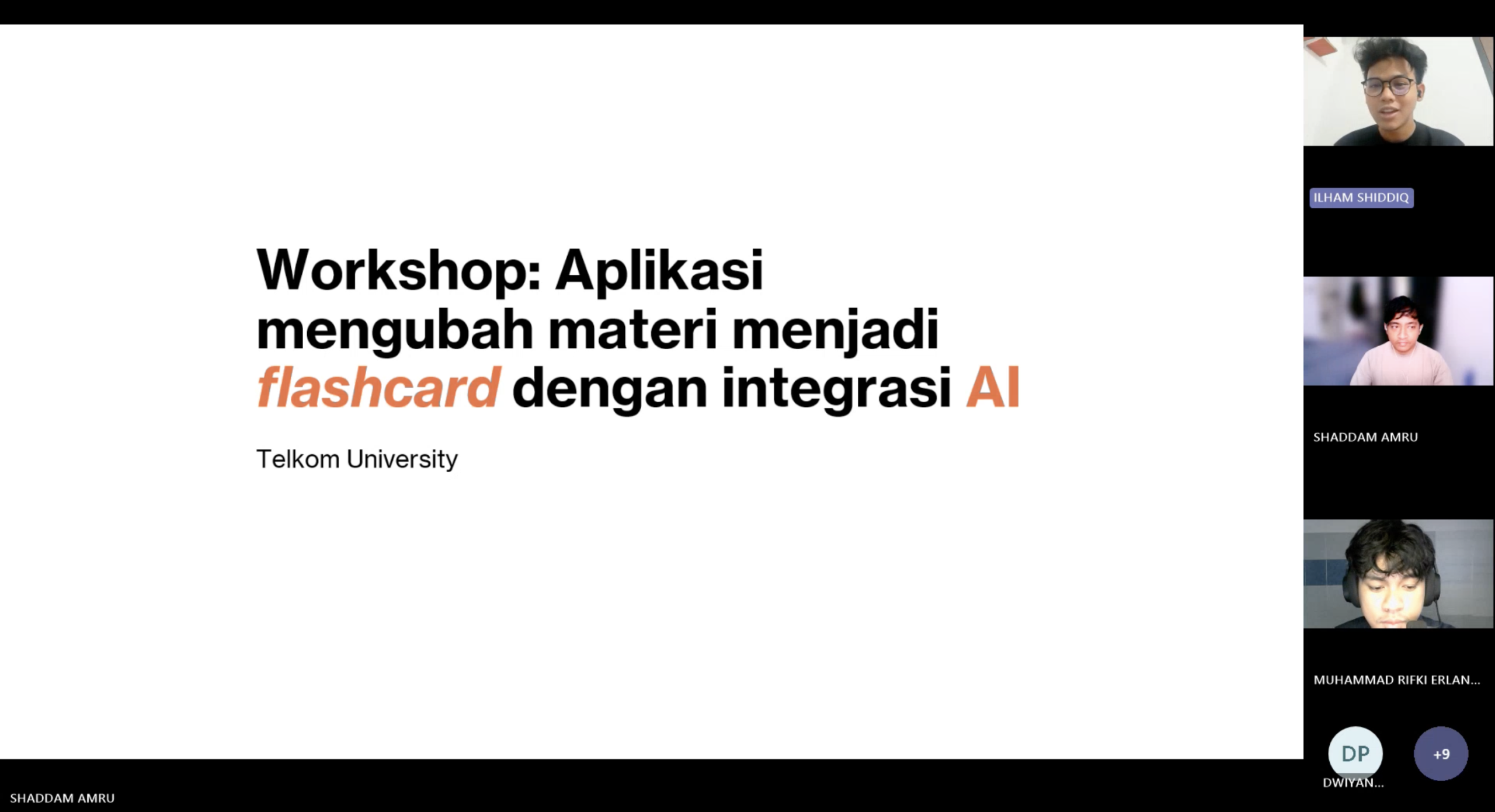 Workshop AI untuk Pembelajaran: Mahasiswa Perkenalkan Aplikasi Flashcard Berbasis AI kepada Siswa SMK Telkom Workshop AI untuk Pembelajaran: Mahasiswa Perkenalkan Aplikasi Flashcard Berbasis AI kepada Siswa SMK Telkom