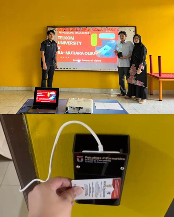 Pengabdian Kepada Masyarakat mengusulkan penerapan sistem presensi berbasis Radio Frequency Identification (RFID) bagi siswa RA Mutiara Qalbu Insani.